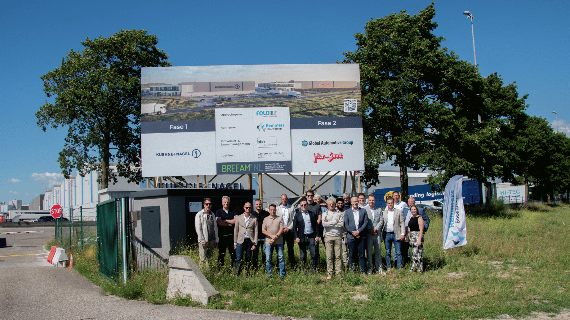 Bouwbord onthulling DC Foldout Moerdijk